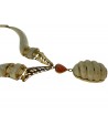 COLLANA VINTAGE IN OSSO MONTATA IN ORO