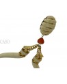 COLLANA VINTAGE IN OSSO MONTATA IN ORO