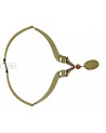 COLLANA VINTAGE IN OSSO MONTATA IN ORO