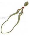 COLLANA VINTAGE IN OSSO MONTATA IN ORO