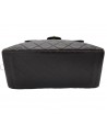 BORSA CHANEL VINTAGE MODELLO DOUBLE FACE IN PELLE MARRONE CON METALLI DORATI