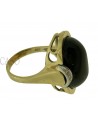 ANELLO VINTAGE IN ORO CON ONICE E DIAMANTI