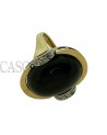 ANELLO VINTAGE IN ORO CON ONICE E DIAMANTI