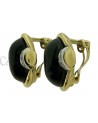 ORECCHINI VINTAGE IN ORO CON ONICE E DIAMANTI
