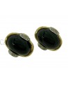 ORECCHINI VINTAGE IN ORO CON ONICE E DIAMANTI