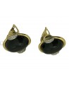 ORECCHINI VINTAGE IN ORO CON ONICE E DIAMANTI