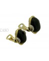 ORECCHINI VINTAGE IN ORO CON ONICE E DIAMANTI