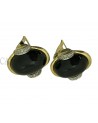 ORECCHINI VINTAGE IN ORO CON ONICE E DIAMANTI