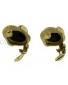 ORECCHINI VINTAGE IN ORO CON ONICE E DIAMANTI