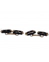 GEMELLI DA POLSO VINTAGE IN ORO CON SMALTO NERO