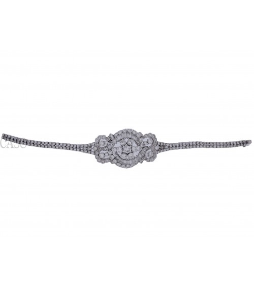 ESTATE WHITE GOLD DIAMOND BRACELET