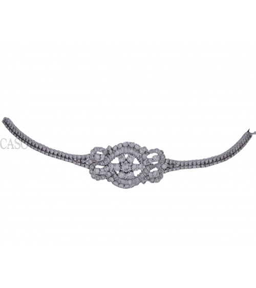 ESTATE WHITE GOLD DIAMOND BRACELET