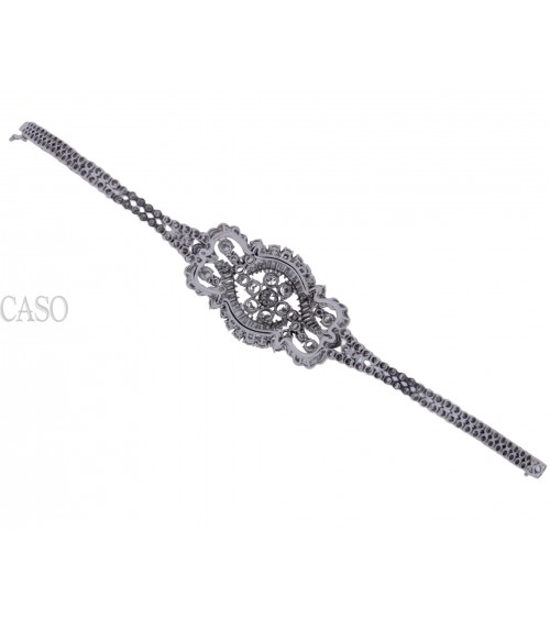 ESTATE WHITE GOLD DIAMOND BRACELET