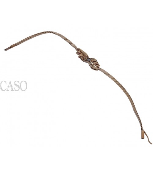 YELLOW GOLD VINTAGE BRACELET WITH DIAMONDS AND RUBIES.