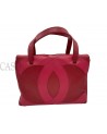 CHANEL VINTAGE RED LEATHER SHOPPER BAG