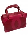 CHANEL VINTAGE RED LEATHER SHOPPER BAG