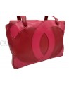CHANEL VINTAGE RED LEATHER SHOPPER BAG