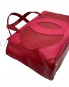 CHANEL VINTAGE RED LEATHER SHOPPER BAG