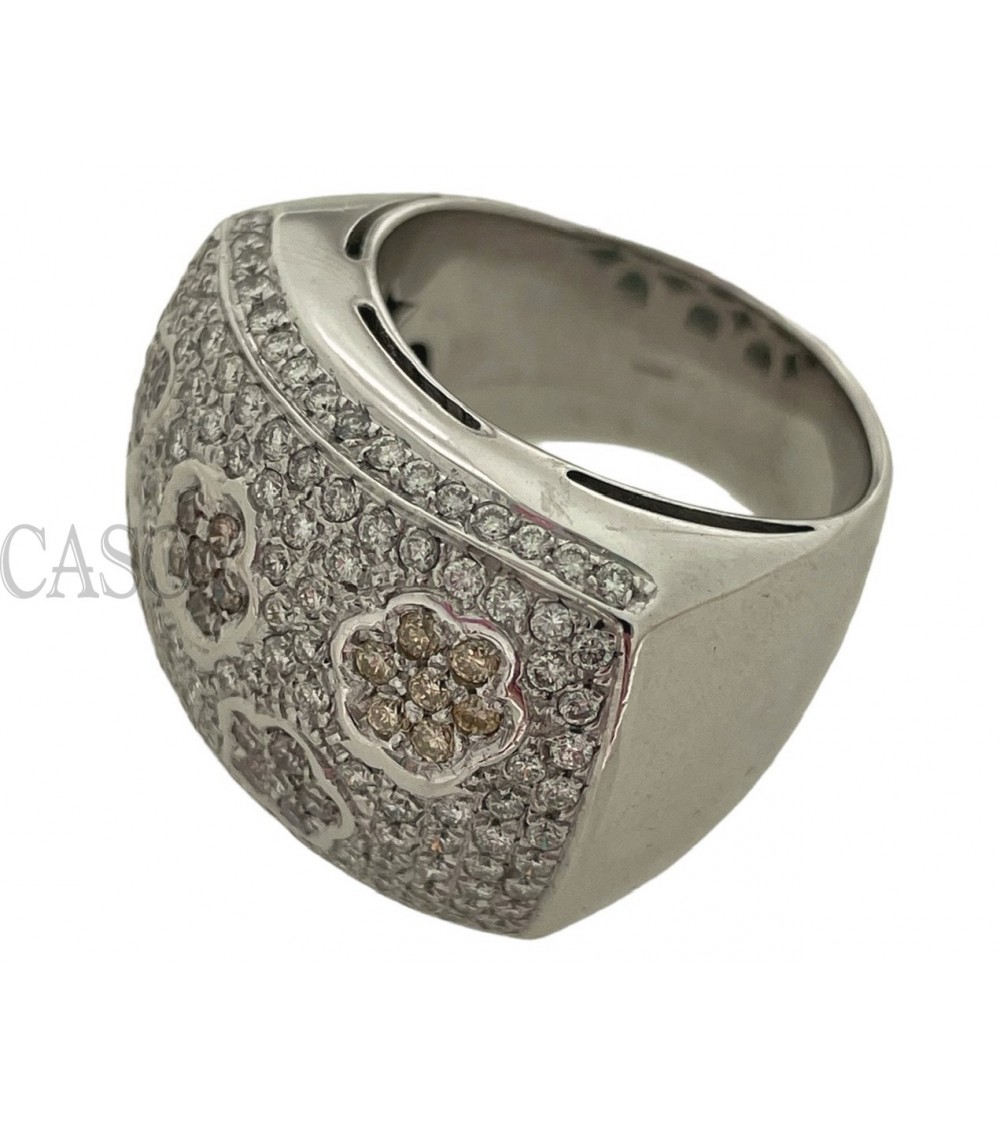 copy of WHITE GOLD BAND RING WITH DIAMONDS SIGNED BY NARDELLI