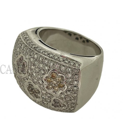 copy of WHITE GOLD BAND RING WITH DIAMONDS SIGNED BY NARDELLI