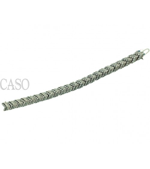 BRACCIALE VINTAGE IN ORO BIANCO CON BRILLANTI