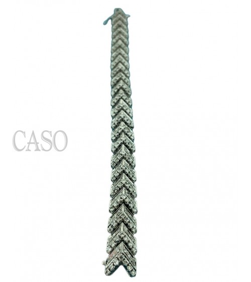 BRACCIALE VINTAGE IN ORO BIANCO CON BRILLANTI