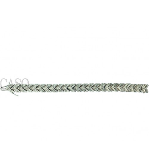 BRACCIALE VINTAGE IN ORO BIANCO CON BRILLANTI