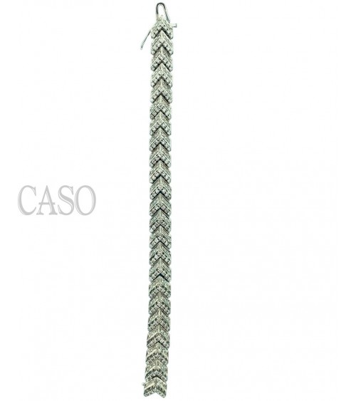 BRACCIALE VINTAGE IN ORO BIANCO CON BRILLANTI