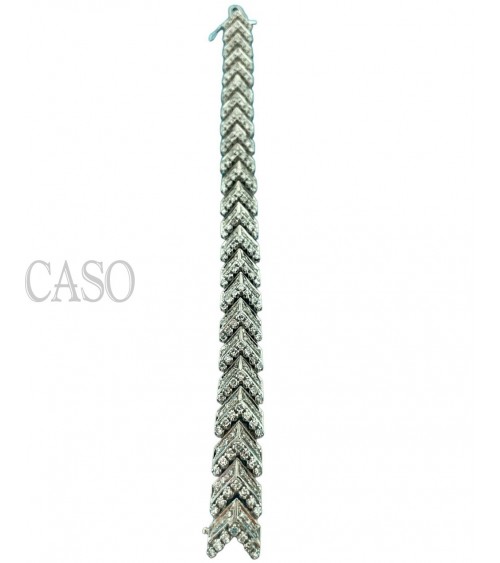 BRACCIALE VINTAGE IN ORO BIANCO CON BRILLANTI