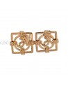 CHANEL VINTAGE GOLDTONE EARRINGS WITH CC LOGO