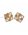 CHANEL VINTAGE GOLDTONE EARRINGS WITH CC LOGO