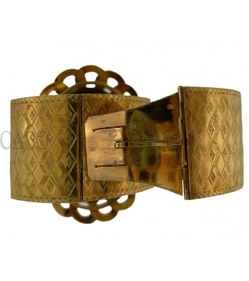 COMPLETO ANTICO IN ORO CON DIAMANTI SMALTI E DIASPRO NELLA SCATOLA ORIGINALE