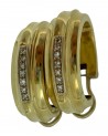 ORECCHINI VINTAGE A CERCHIO IN ORO CON DIAMANTI TONDI