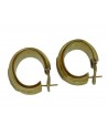 ORECCHINI VINTAGE A CERCHIO IN ORO CON DIAMANTI TONDI