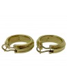 ORECCHINI VINTAGE A CERCHIO IN ORO CON DIAMANTI TONDI