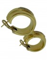 ORECCHINI VINTAGE A CERCHIO IN ORO CON DIAMANTI TONDI