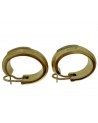 ORECCHINI VINTAGE A CERCHIO IN ORO CON DIAMANTI TONDI