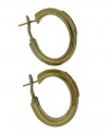 ORECCHINI VINTAGE A CERCHIO IN ORO CON DIAMANTI TONDI