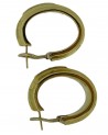 ORECCHINI VINTAGE A CERCHIO IN ORO CON DIAMANTI TONDI