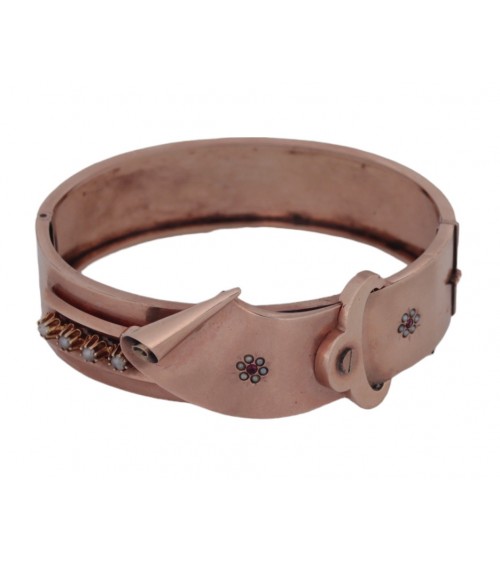 ANTIQUE BANGLE RED GOLD
