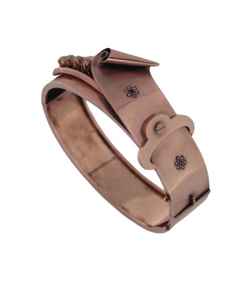 ANTIQUE BANGLE RED GOLD