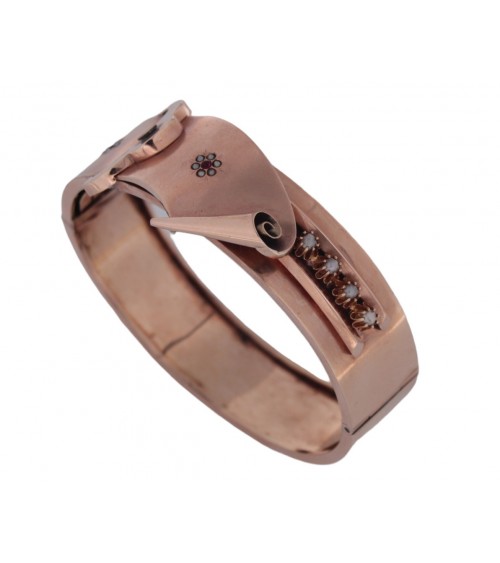 ANTIQUE BANGLE RED GOLD