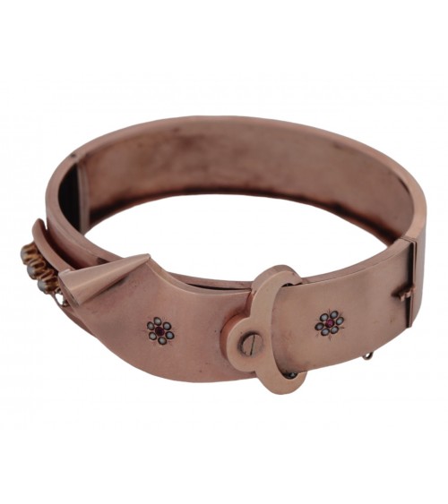 ANTIQUE BANGLE RED GOLD