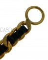 BRACCIALE CHANEL VINTAGE CATENA E PELLE