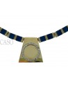 COLLANA VINTAGE IN ORO GIALLO CON LAPIS E BRILLANTI