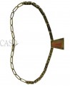 COLLANA VINTAGE IN ORO GIALLO CON LAPIS E BRILLANTI