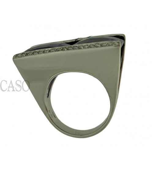 ANELLO IN ORO BIANCO CON AMETISTE E BRILLANTI