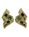 ORECCHINI IN ORO GIALLO CON GEMME