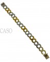 BRACCIALE NEI 2 COLORI DELL'ORO CON BRILLANTI