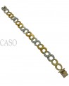 BRACCIALE NEI 2 COLORI DELL'ORO CON BRILLANTI